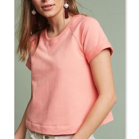 Anthropologie eri + ali short-sleeve sweatshirt - Picture 1 of 3